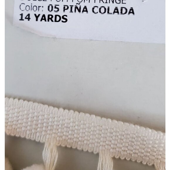 Samuel & Sons Passementerie 3 yards Dolce Pom Pom Fringe Designer Luxury Trim - Picture 6 of 7